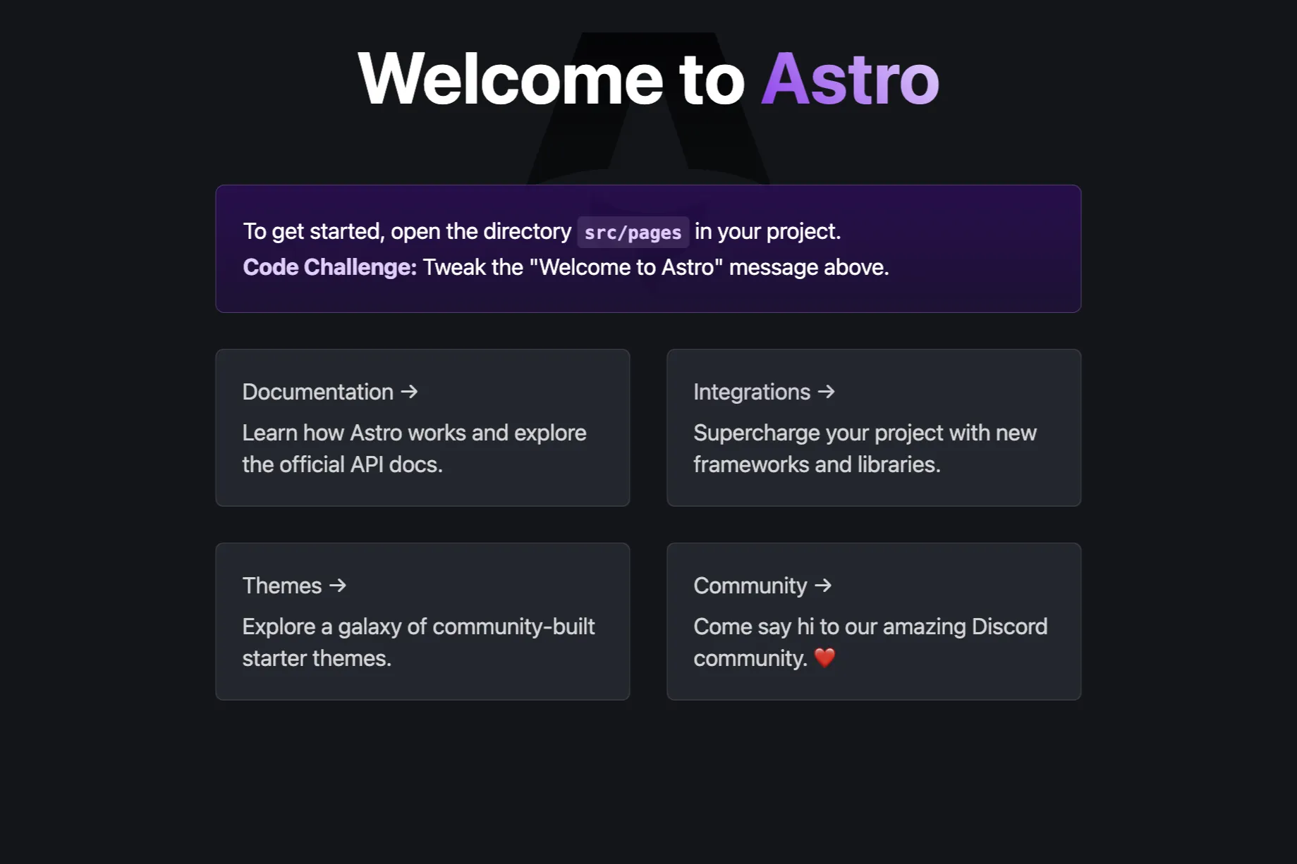 Astro Site Preview